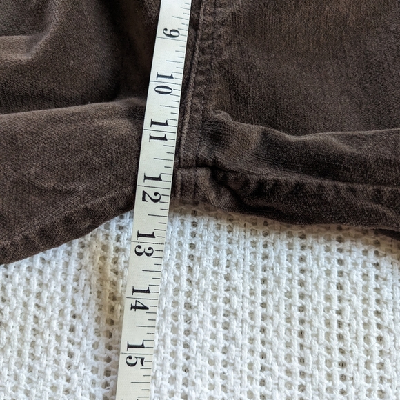 VTG Disney Mickey & Co Brown Velour High Waist Pants Embroidered Women's 4 - Picture 9 of 11